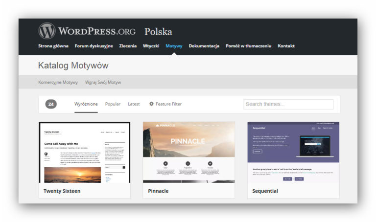 jak zmienić szablon w WordPressie - motywy