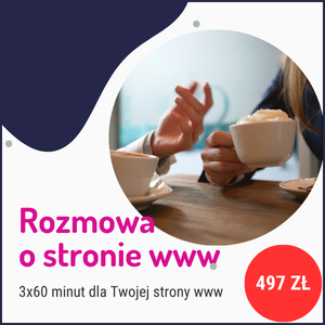Rozmowa o stronie internetowej - 3x60 minut
